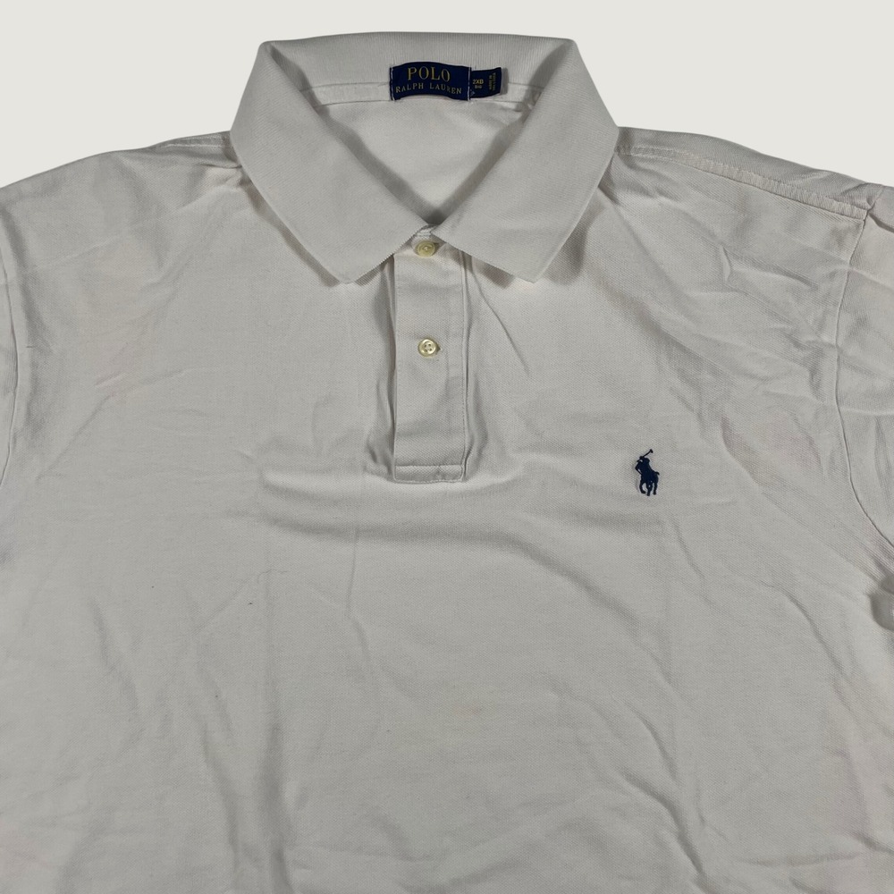 Polo Ralph Lauren Polo Shirt Mens 2XB Short Sleeve Pique White